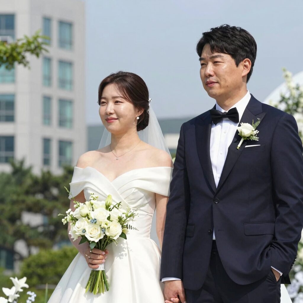 최태원 SK회장 차녀 최민정과 남편 케빈황 결혼식 사진