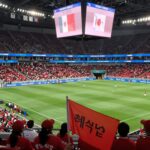 체코와 멕시코의 2026 월드컵 조별리그 경기 장면, 붉은 악마 응원과 함께하는 경기장 분위기