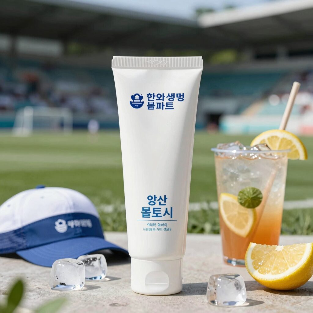 대전 한화생명볼파크 여름 직관을 위한 양산 선크림 쿨토시 등 준비물과 얼음 음료