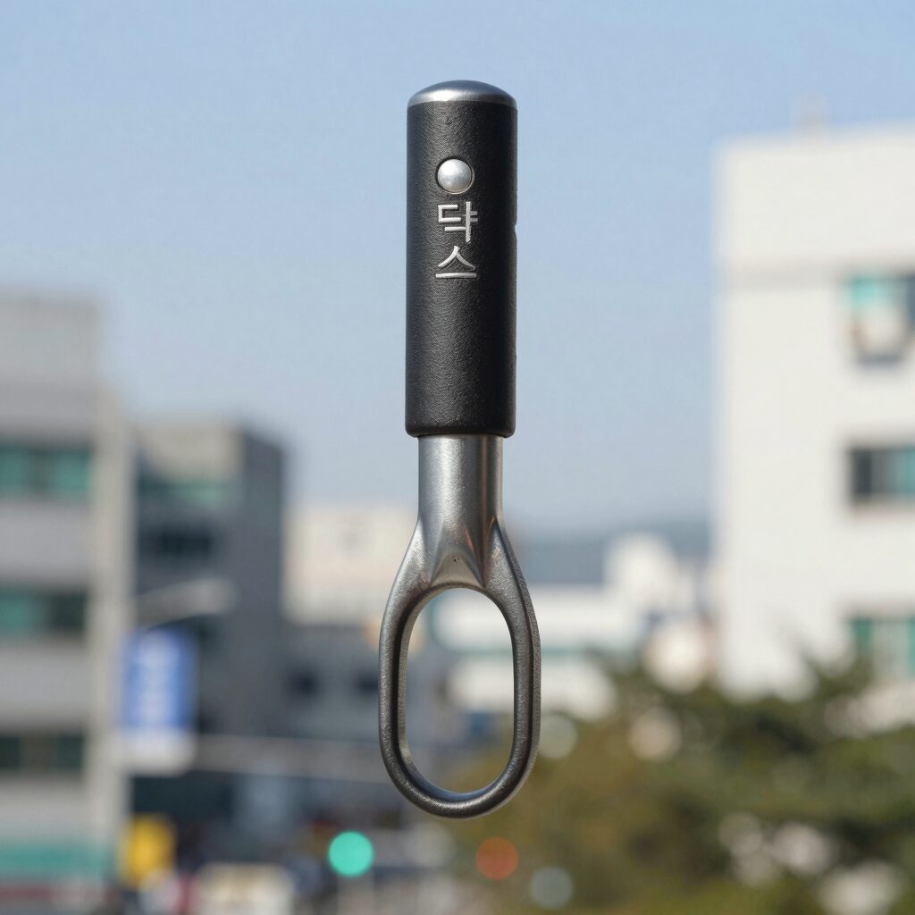 닥스 양산 블랙 실버 손잡이 디테일