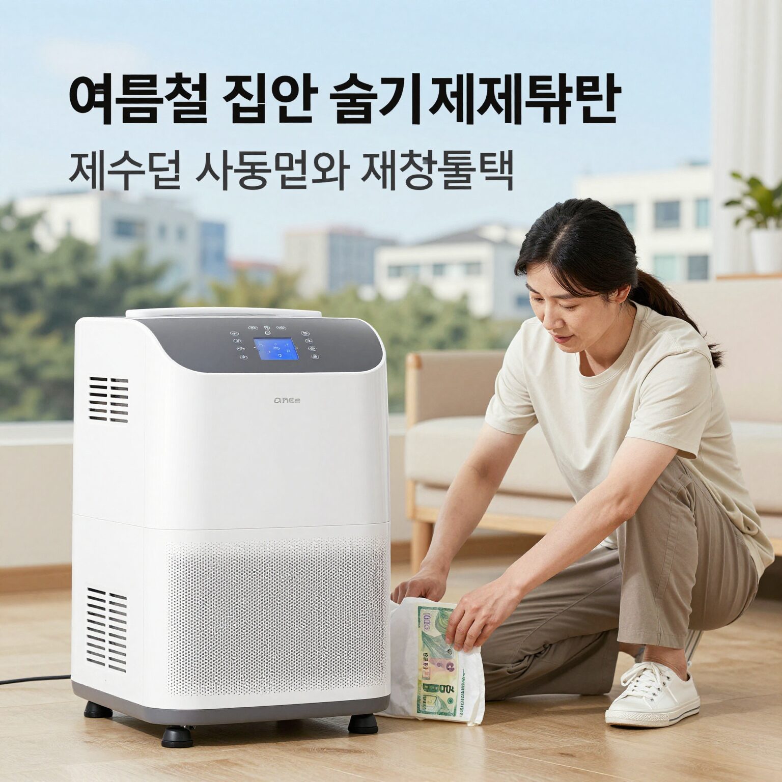 여름철 집안 습기 제거를 위한 제습기 사용법과 생활 팁