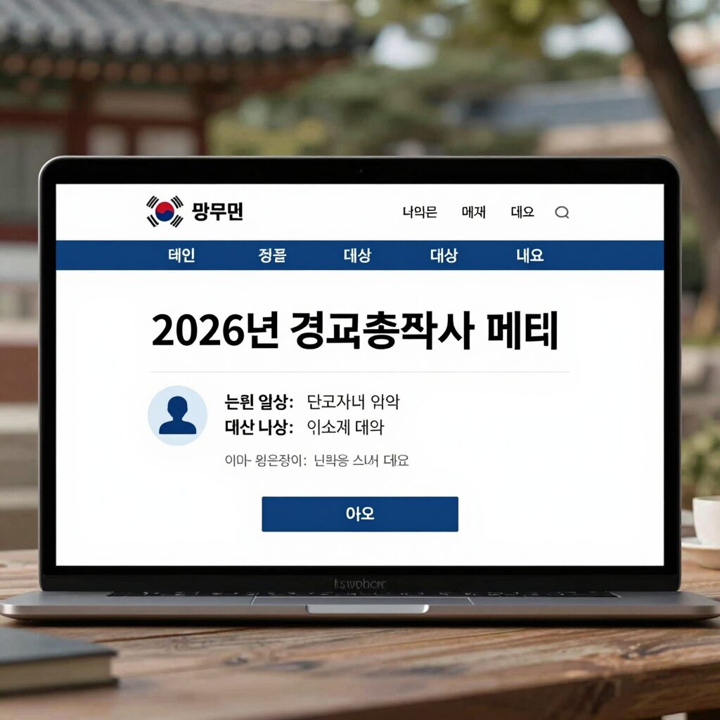 2026년 경제총조사 홈페이지 메인 화면으로 신고 일정과 대상 확인 가능