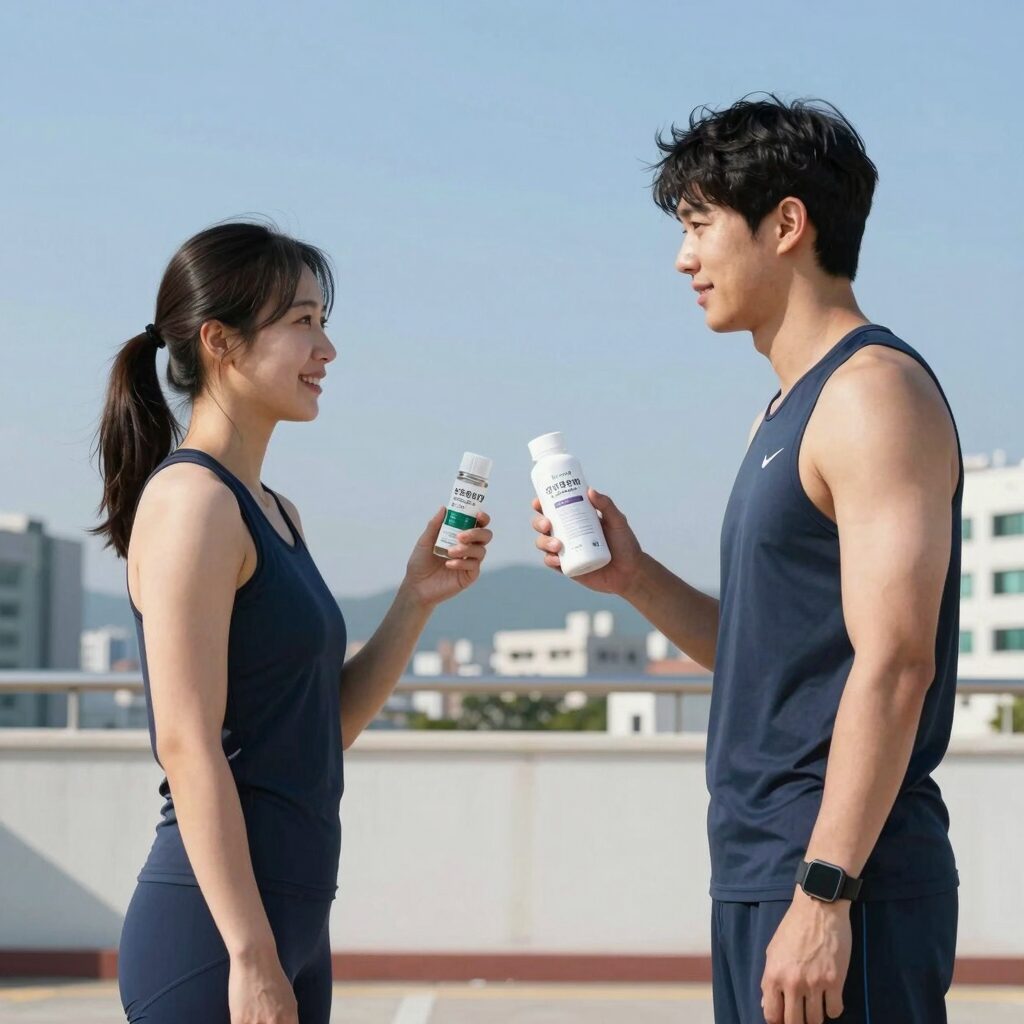운동 후 식염포도당 섭취로 탈수 예방 및 전해질 보충
