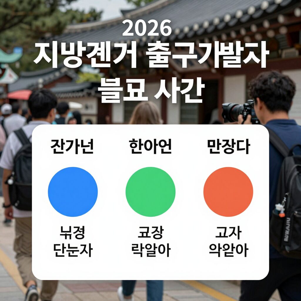 2026년 지방선거 출구조사 발표 시간 안내 이미지