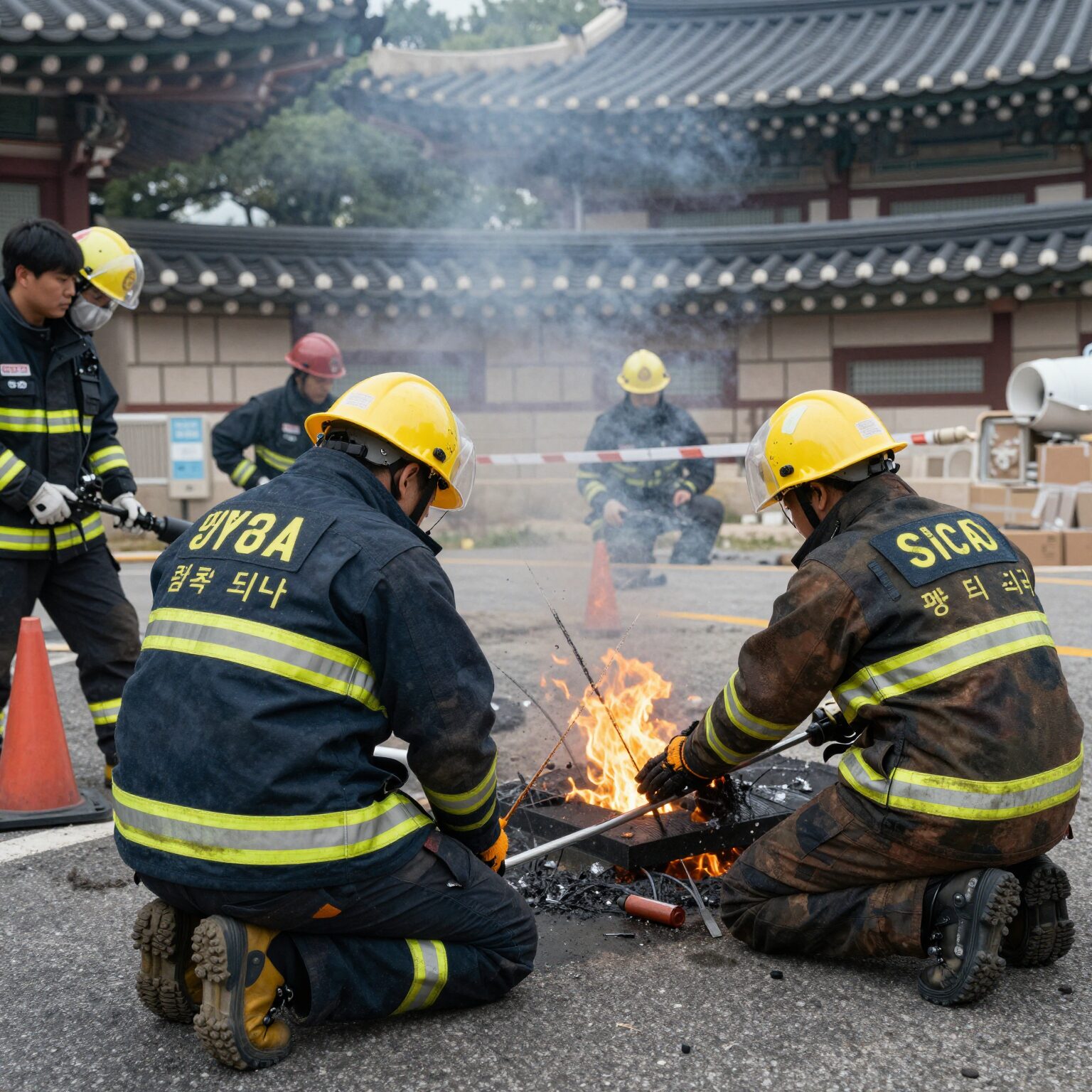 화재 현장 증거 보존 사진