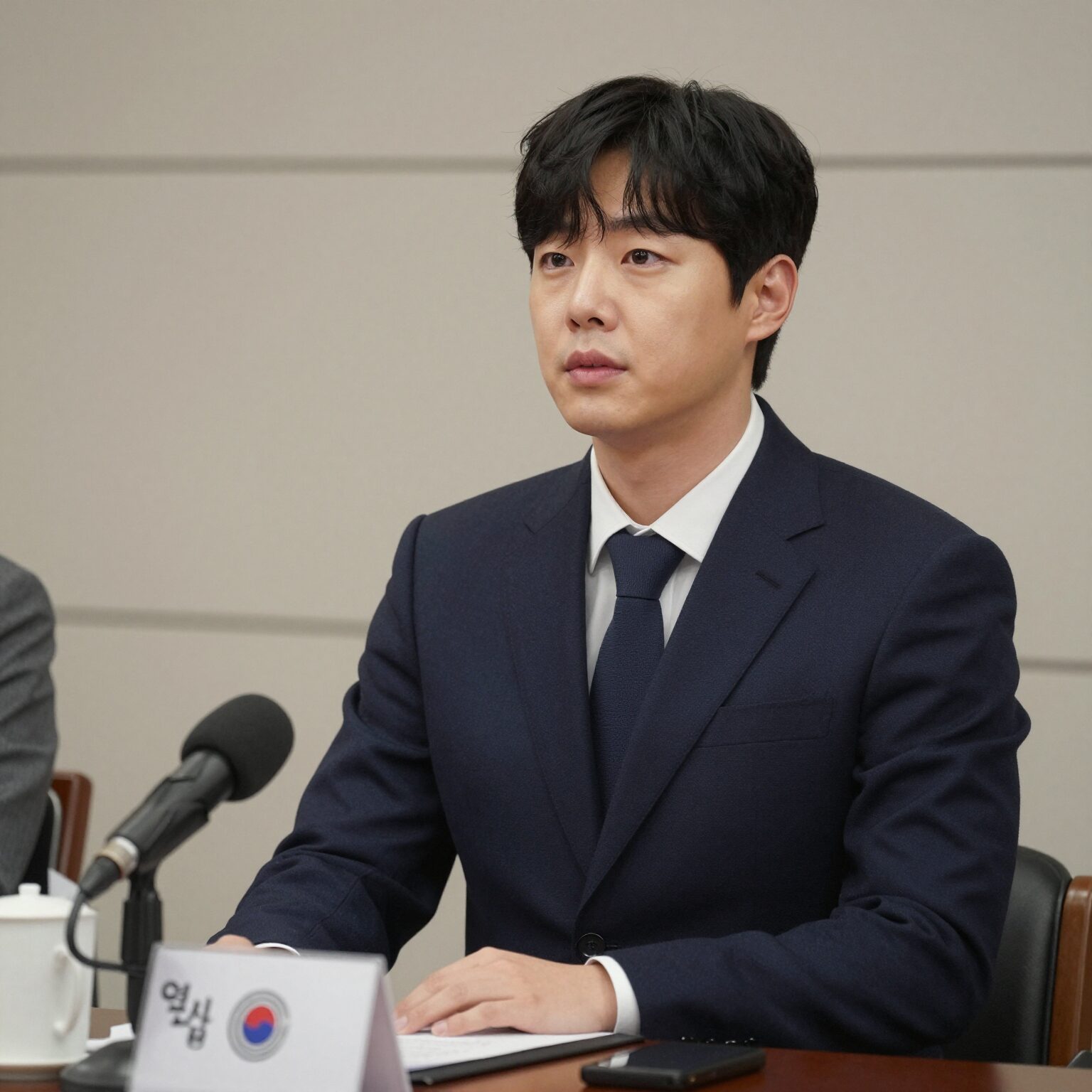 주현철 외신대변인이 국제 포럼에서 발언하는 모습