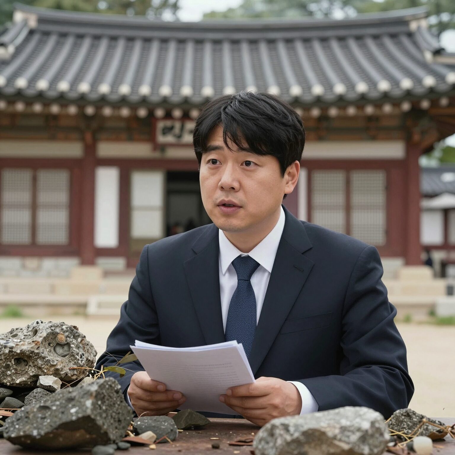 강원도 교육감 후보 신경호가 강원교육의 변화를 숫자로 증명하는 모습