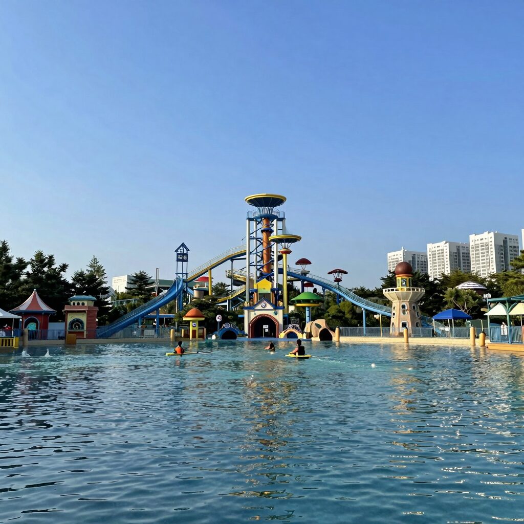 가평 빠지 아마존 수상레저 워터파크 전경