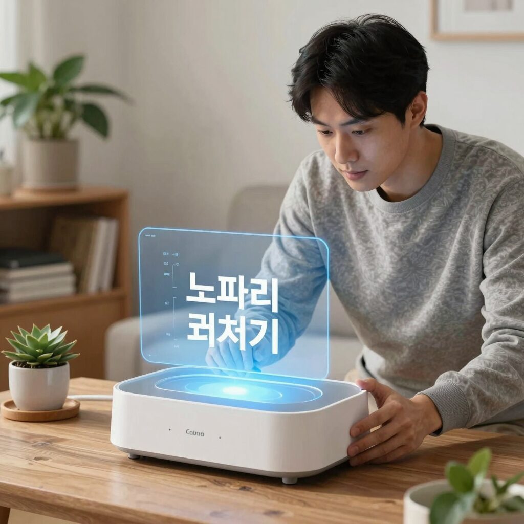 날파리 퇴치기 가정용 제품 사용 모습