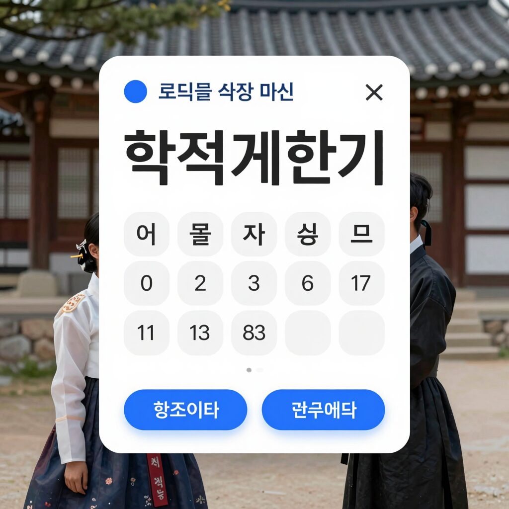 학점 계산기 입력 화면 예시