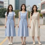 여름 홀터넥 원피스 스타일링 사진