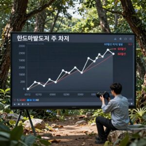 한미반도체 주가 차트 60일선 이탈