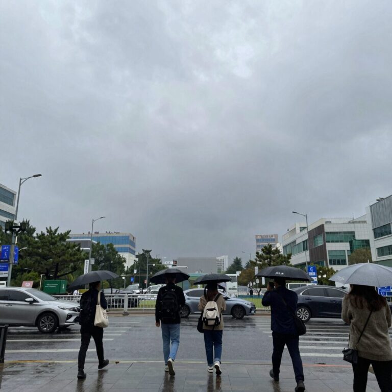 국지성 호우 레이더 영상으로 강한 비구름대 확인