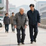 노인 고관절 골절 수술 임승재 명의 노인 고관절 골절 수술 후 보행 재활 운동 장면