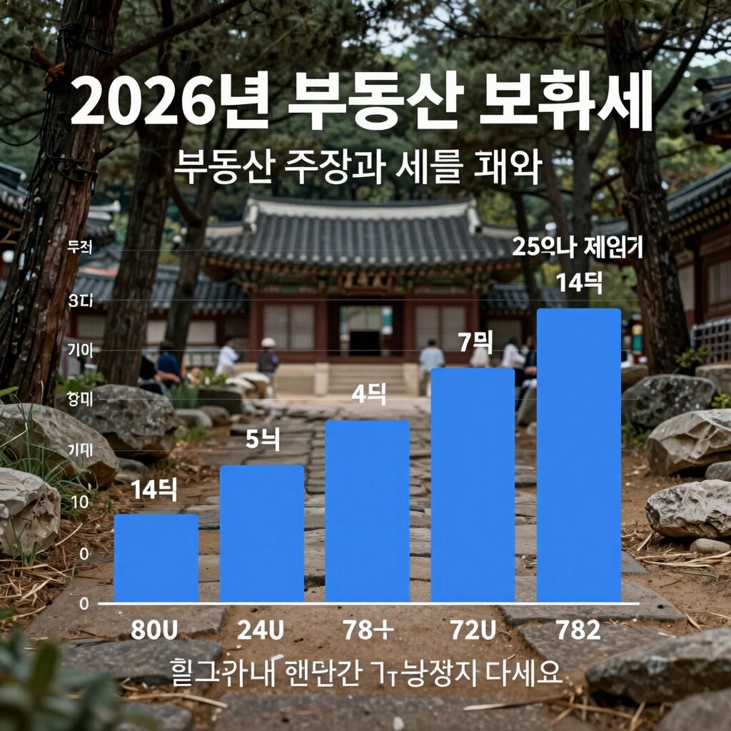2026년 부동산 보유세 구성과 세율 변화를 한눈에 보여주는 차트 그래프