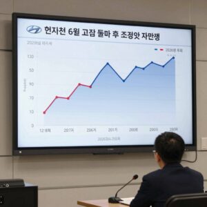 현대자동차 주가 차트 2026년 6월 고점 돌파 후 조정 및 재반등
