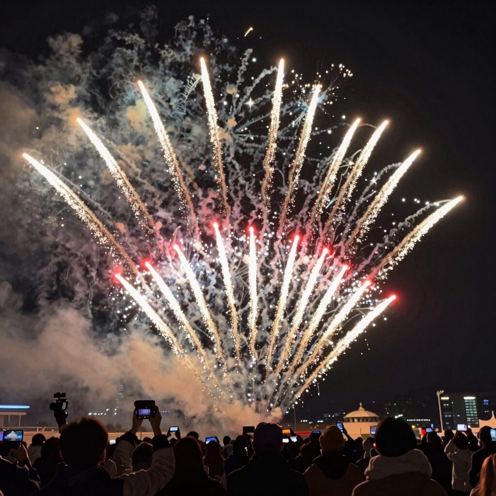 인천 불꽃축제 명당 자리에서 본 불꽃놀이