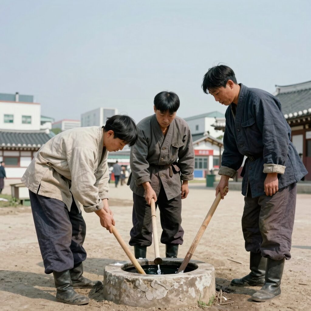 1923년 관동대지진 당시 우물 소독하는 일본 경시청 소독반. 조선인이 독을 탔다는 유언비어가 확산된 배경