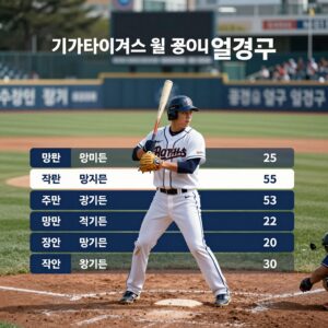 기아타이거즈 6월 광주챔피언스필드 홈경기 일정표와 직관 준비물