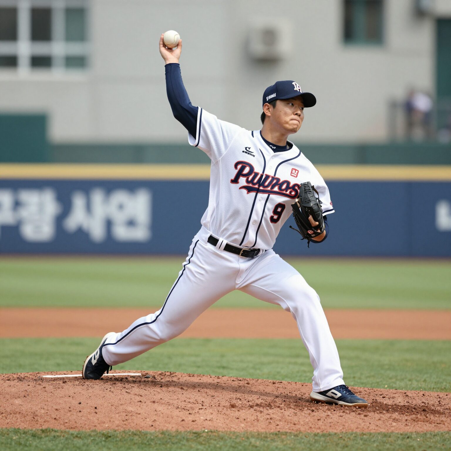 두산 베어스 투수 김동주가 마운드에서 투구하는 모습, 2026년 시즌 복귀 후 경기 중