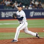 2026 KBO 올스타 투표 1위 김서현 한화 이글스 김서현이 마운드에서 힘차게 공을 던지고 있다. 2026 KBO 올스타 투표 1위를 달리는 그의 압도적인 투구 모습.