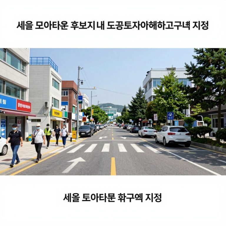서울 모아타운 후보지 내 도로 토지거래허가구역 지정 설명 이미지