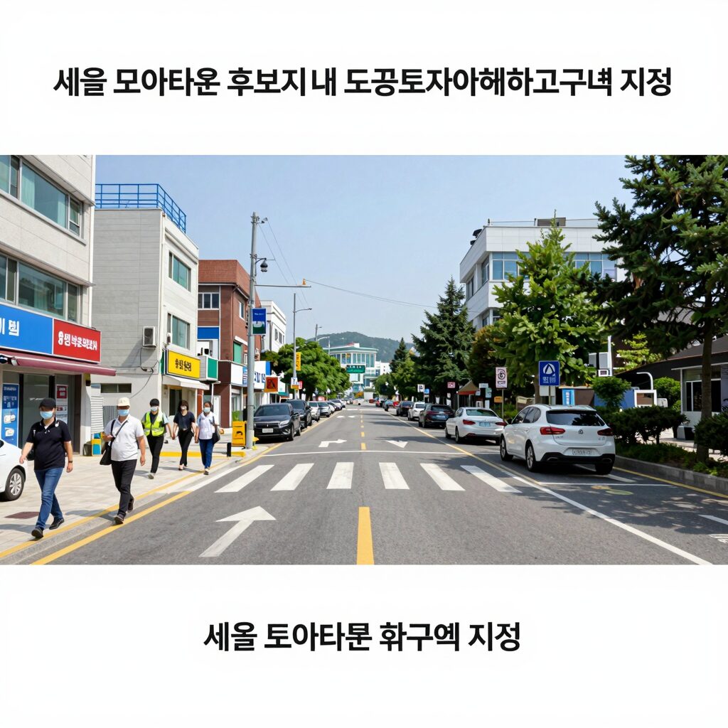 서울 모아타운 후보지 내 도로 토지거래허가구역 지정 설명 이미지