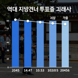 역대 지방선거 투표율 그래프