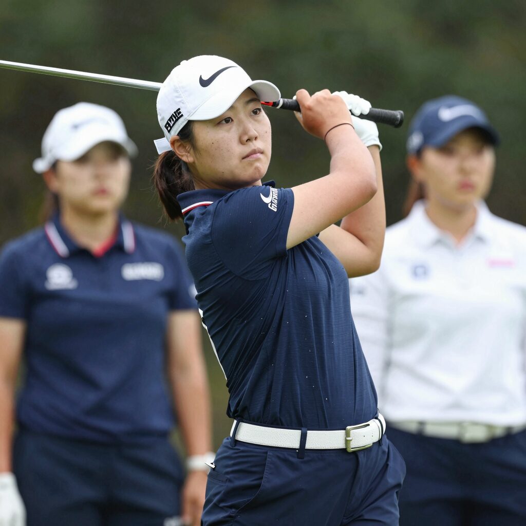 LPGA 투어에서 활약하는 한국 선수들의 경기 모습