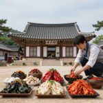 천년고찰 마곡사 여름김치 태화산 천년고찰 마곡사의 여름 김치 상차림