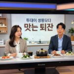 생방송 투데이 맛있는퇴근 코너 스튜디오 화면, 퇴근길 맛집 추천 이미지
