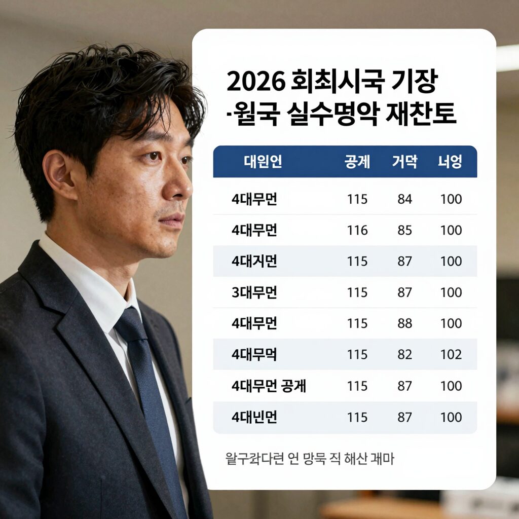 2026 최저시급 기준 월급 실수령액 계산표, 4대보험 공제 내역 요약
