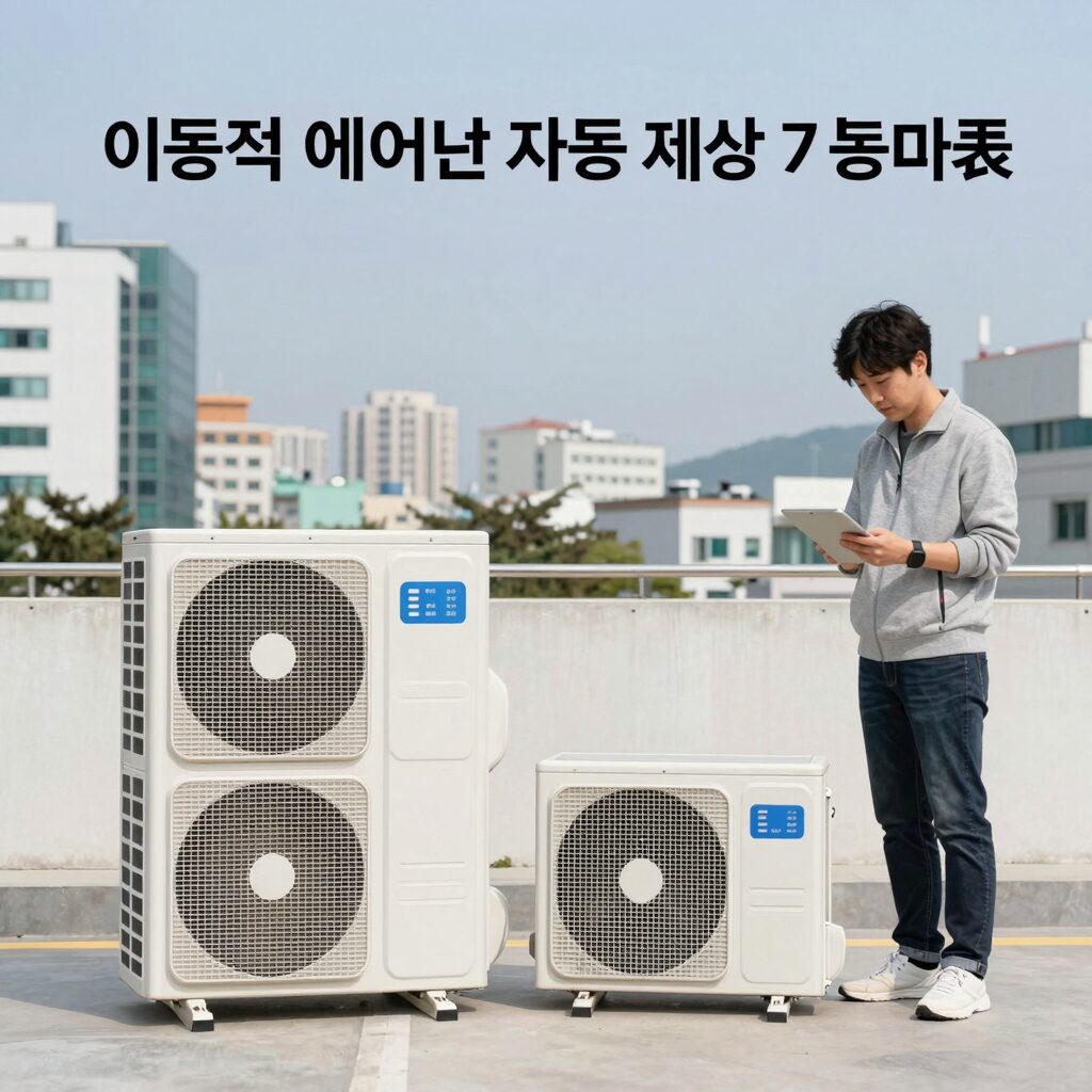이동식 에어컨 자동 제상 기능 비교 표