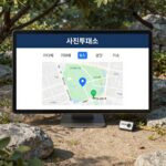 지방선거 사전투표소 찾기 네이버에서 사전투표소를 검색한 결과 화면. 지도에 가까운 투표소 위치가 표시되어 있다.