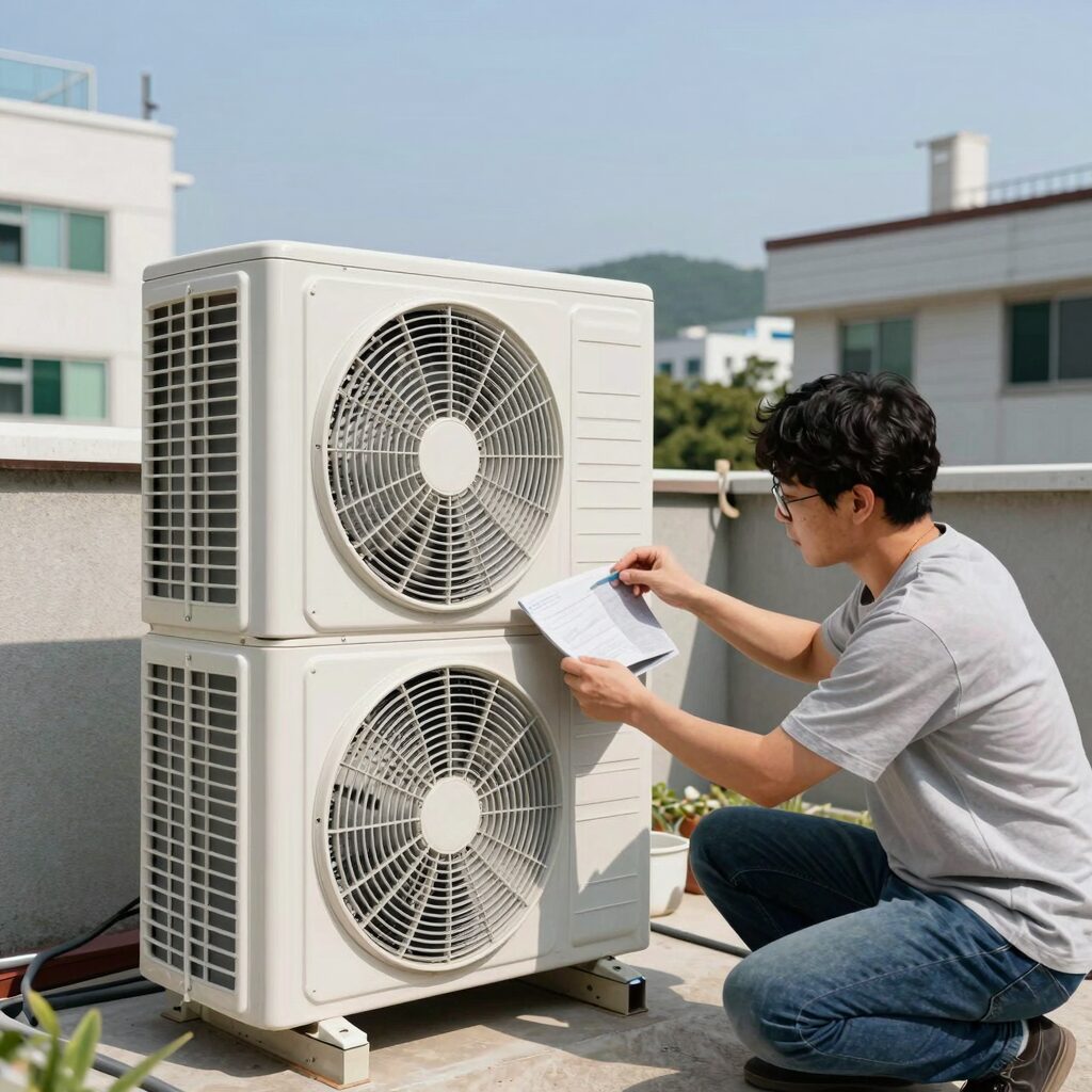 에어컨 실외기 방진패드 설치로 진동 소음 줄이는 방법