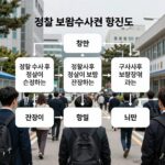 검찰 보완수사권 개념도 - 경찰 수사 후 검찰이 보완 요청하는 과정