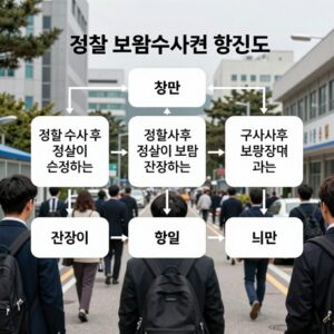 검찰 보완수사권 개념도 - 경찰 수사 후 검찰이 보완 요청하는 과정