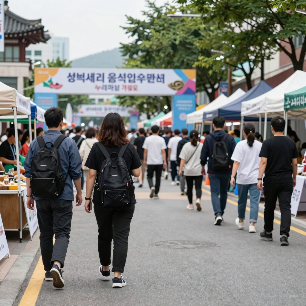 성북세계음식축제 누리마실 성북로 일대 차 없는 거리 풍경