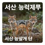 서산 늑대개가 자주 출몰하는 야산의 풍경과 해당 지역 표지판