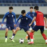 세르비아 축구 대표팀 2026년 월드컵 예선 훈련 모습 선수들 집중력