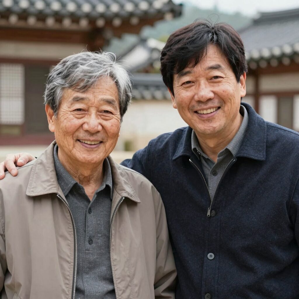 신현준과 아버지의 옛 사진, 아버지의 따뜻한 미소가 인상적