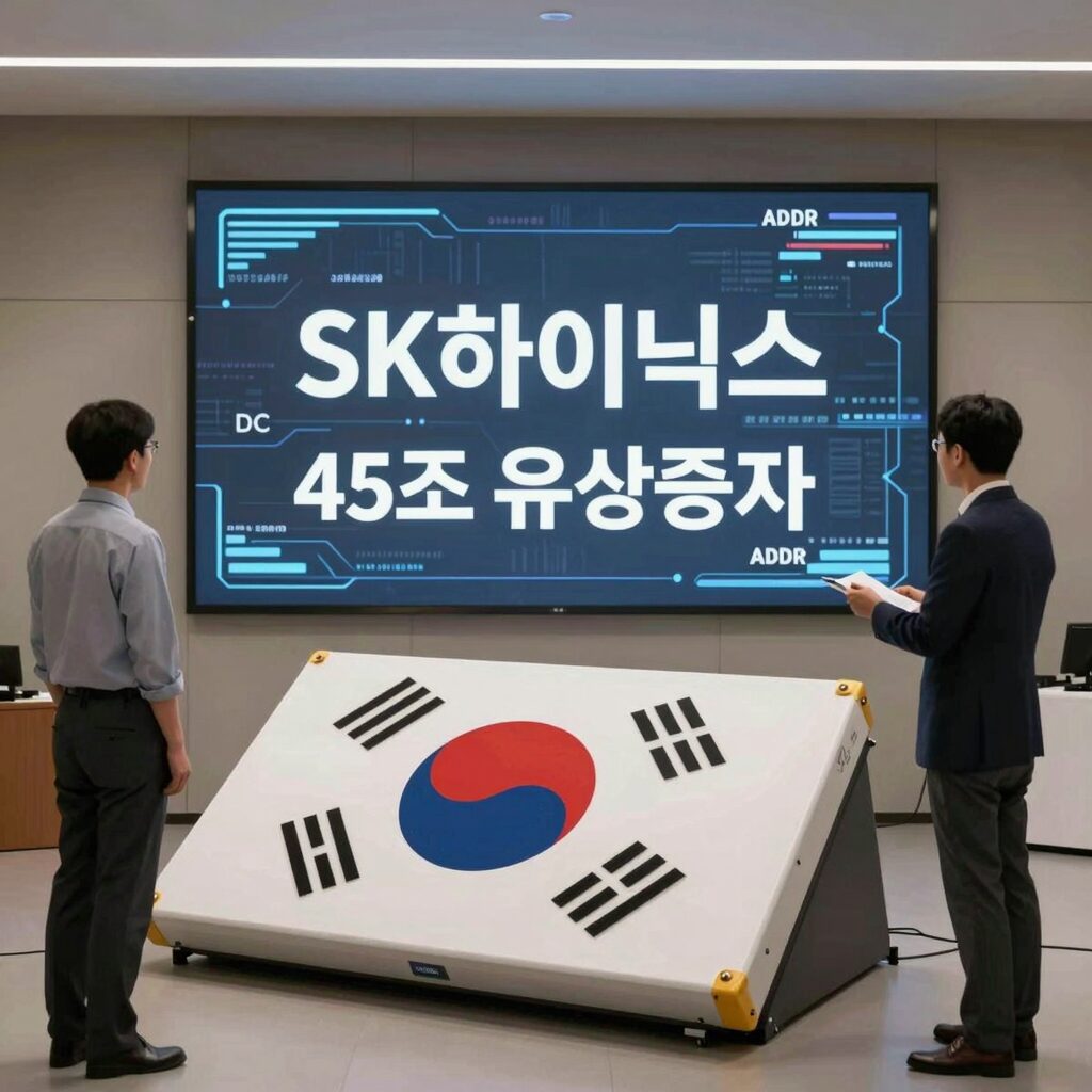 SK하이닉스 미국 ADR 상장과 45조 유상증자 관련 이미지