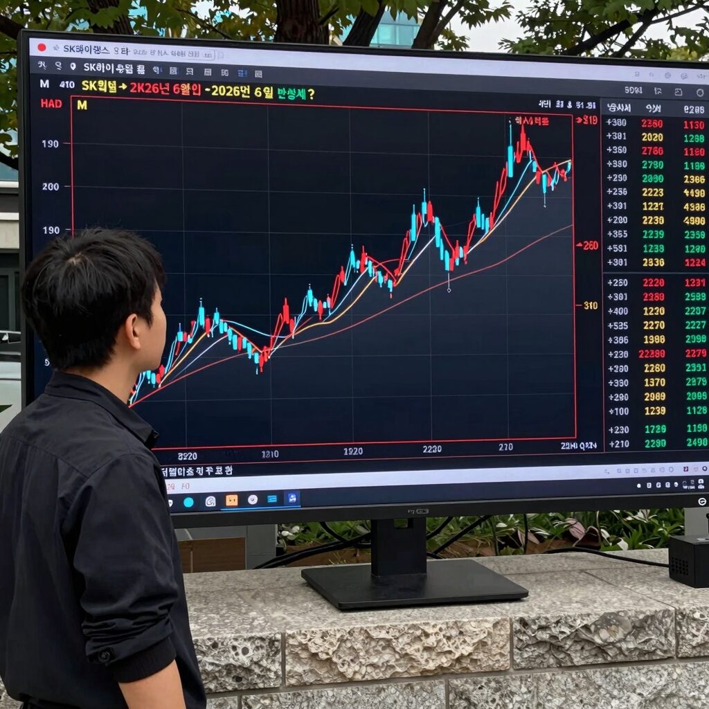 SK하이닉스 주가 차트 2026년 6월 초 반등세
