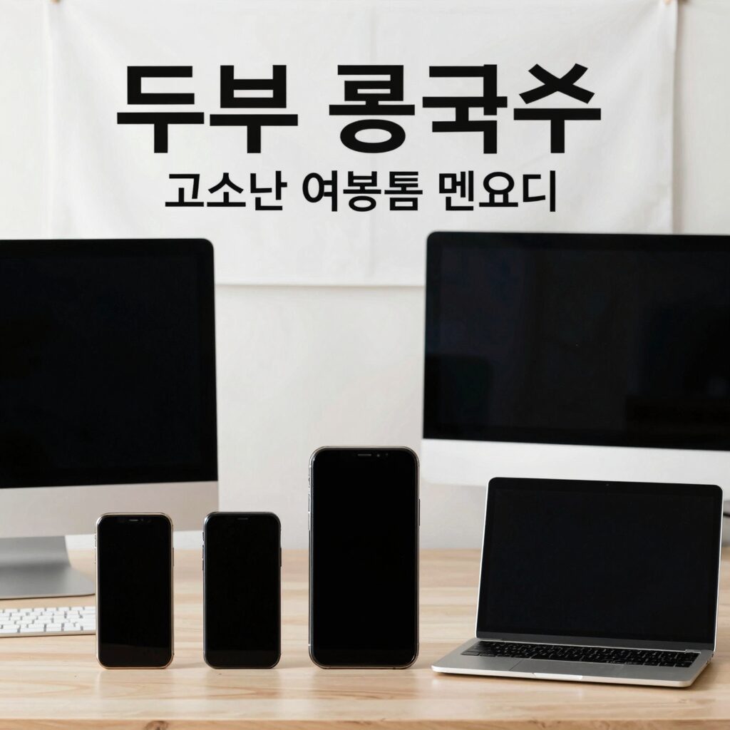 두부 콩국수 15분 완성 고소한 여름 면요리
