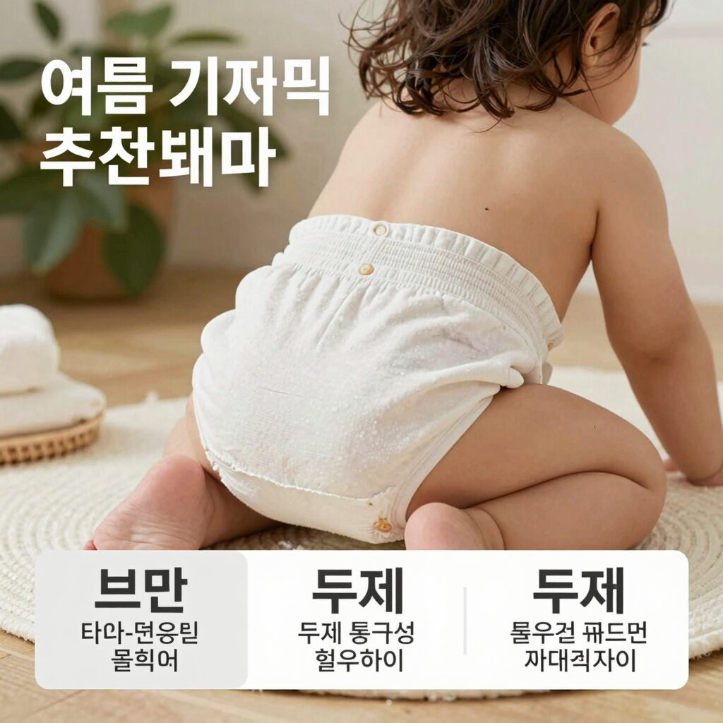 여름 기저귀 추천 비교 브랜드별 특징과 두께 통기성 흡수력 차이