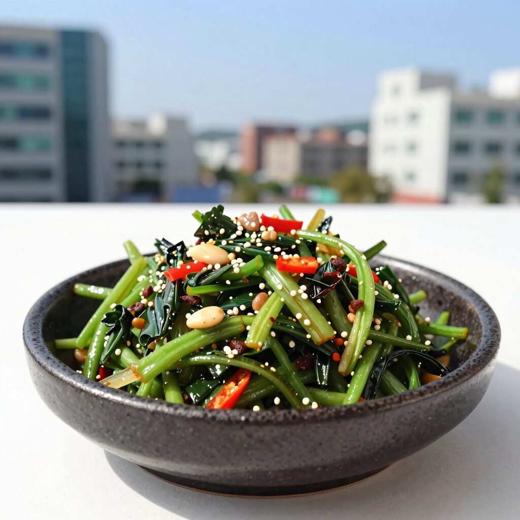여름 제철 꽈리고추로 만든 찜, 무침, 볶음 요리 사진
