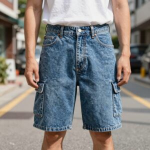 여름 남자 7부바지 스타일 버뮤다 데님 카고 비교