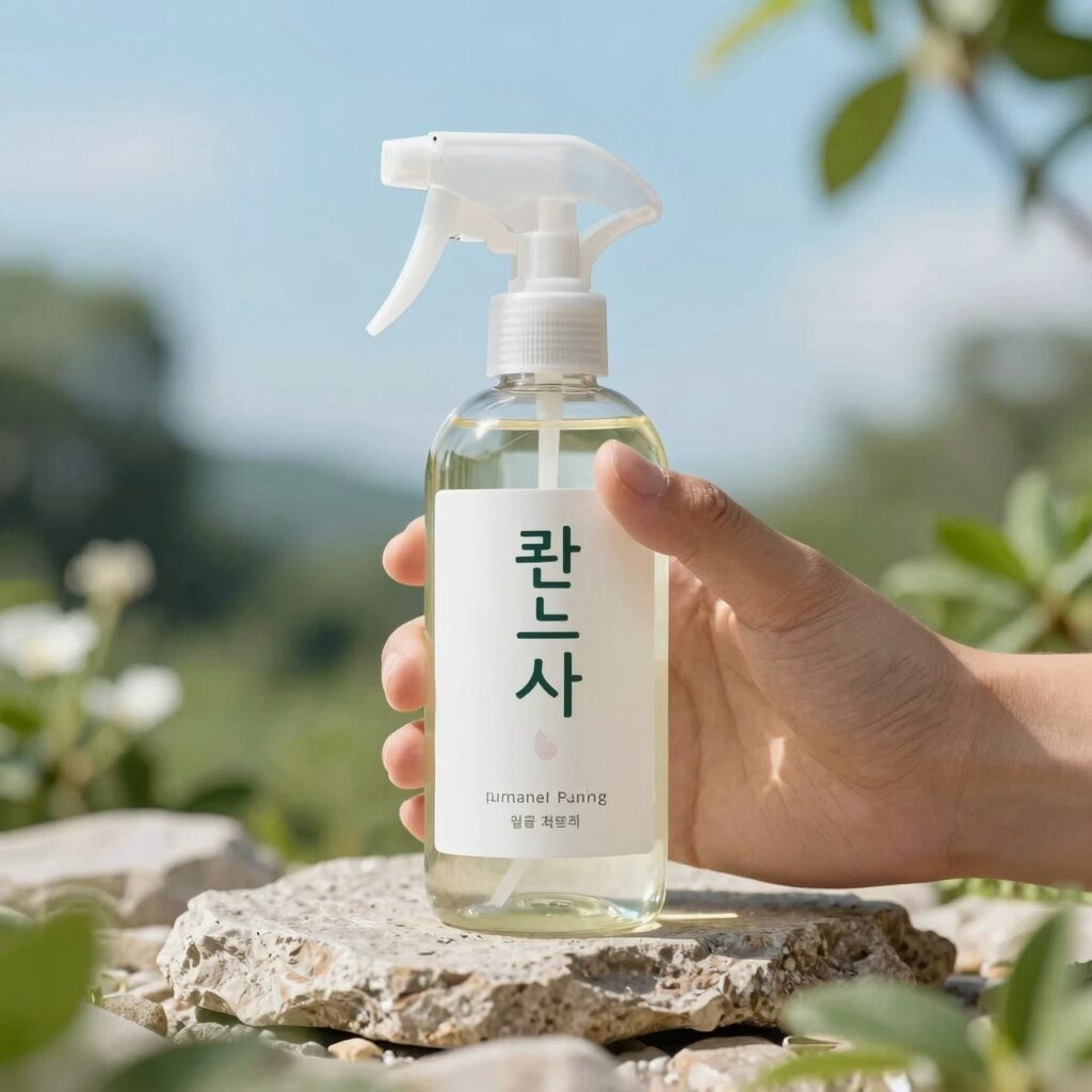 여름철 필수 선 스프레이 병 이미지