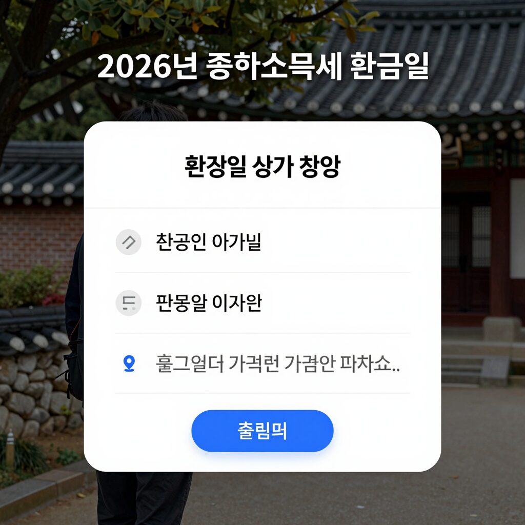 종합소득세 환급일 일정과 조회 방법을 설명하는 이미지