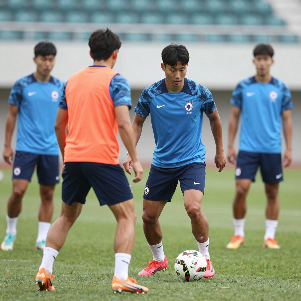 2026 월드컵 F조 튀니지 축구 국가대표팀 훈련 사진